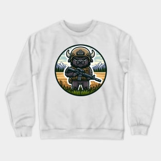 Tactical Bison Buffalo Crewneck Sweatshirt